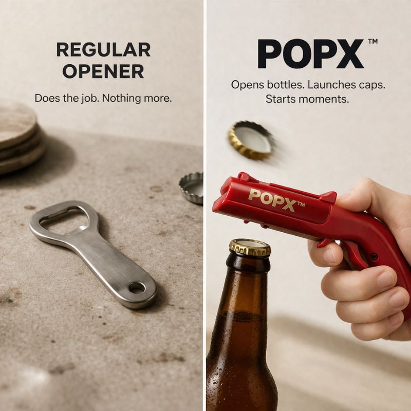 POPX™ | Bottle Cap Launcher Opener