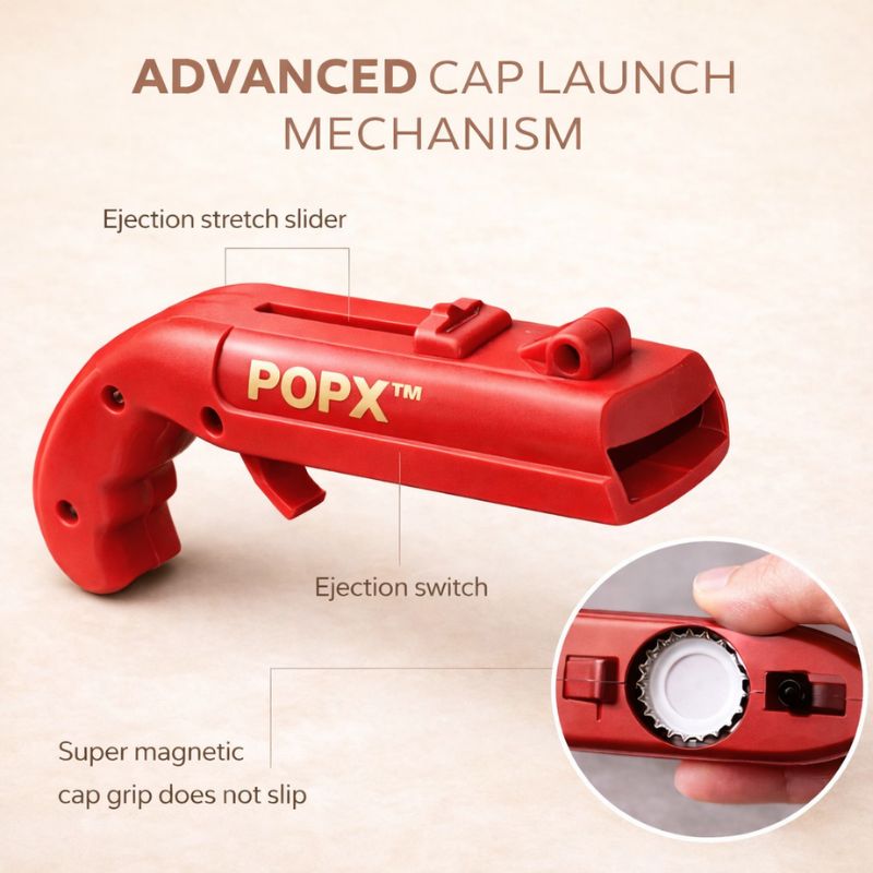 POPX™ | Bottle Cap Launcher Opener