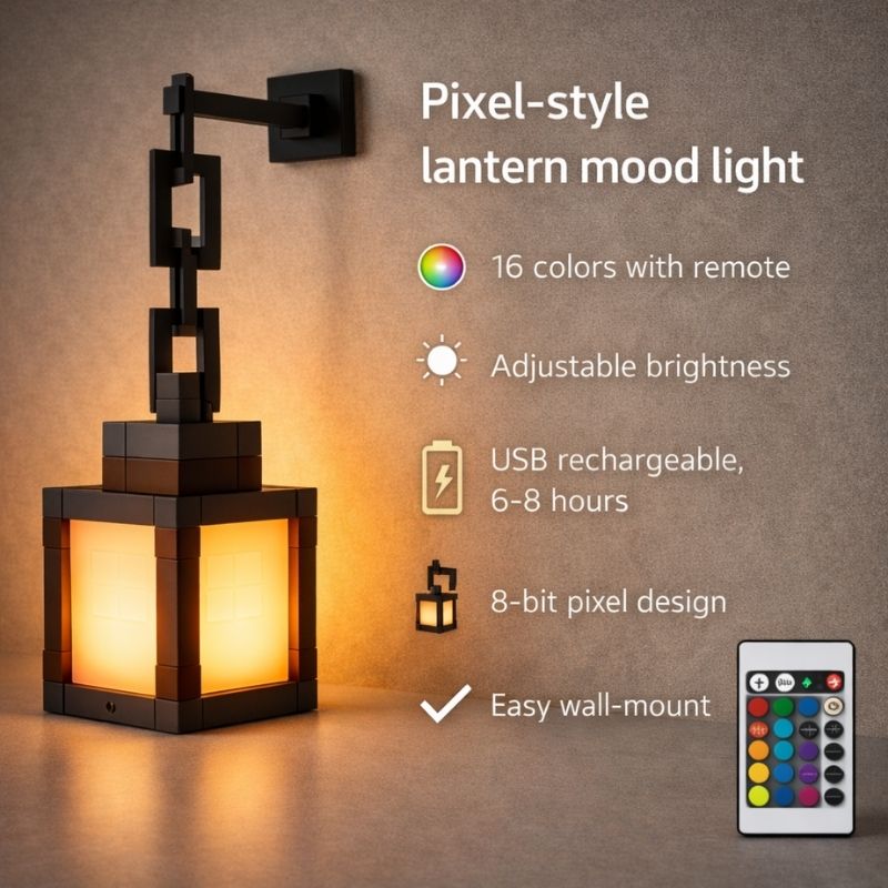 Pixelion™ Pixel Lantern Mood Light (Rechargeable)