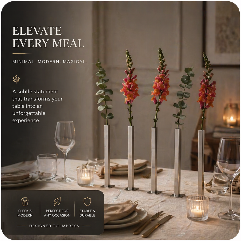 FLOAT™ | Elegant Magnetic Vase (Set of 5)