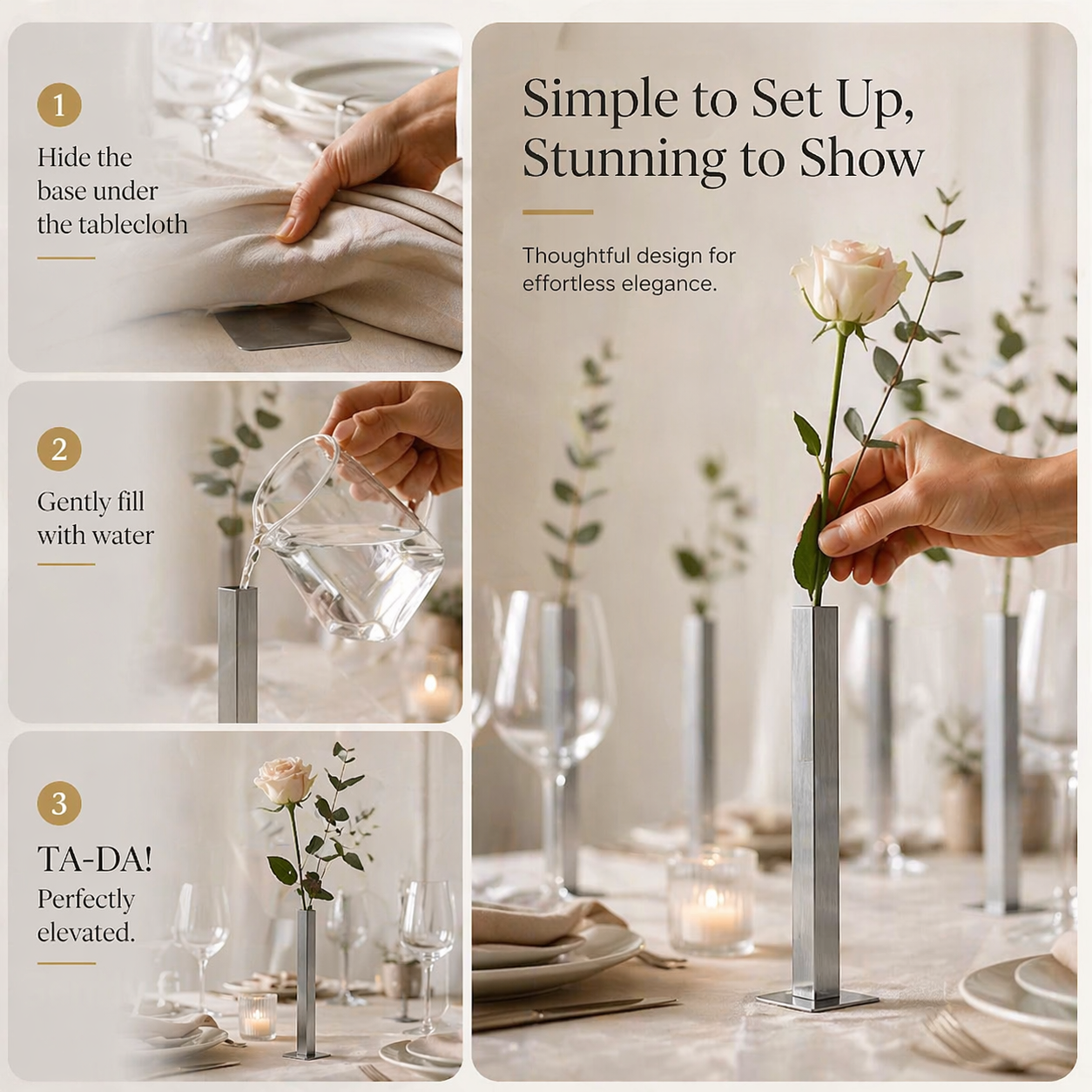 FLOAT™ | Elegant Magnetic Vase (Set of 5)