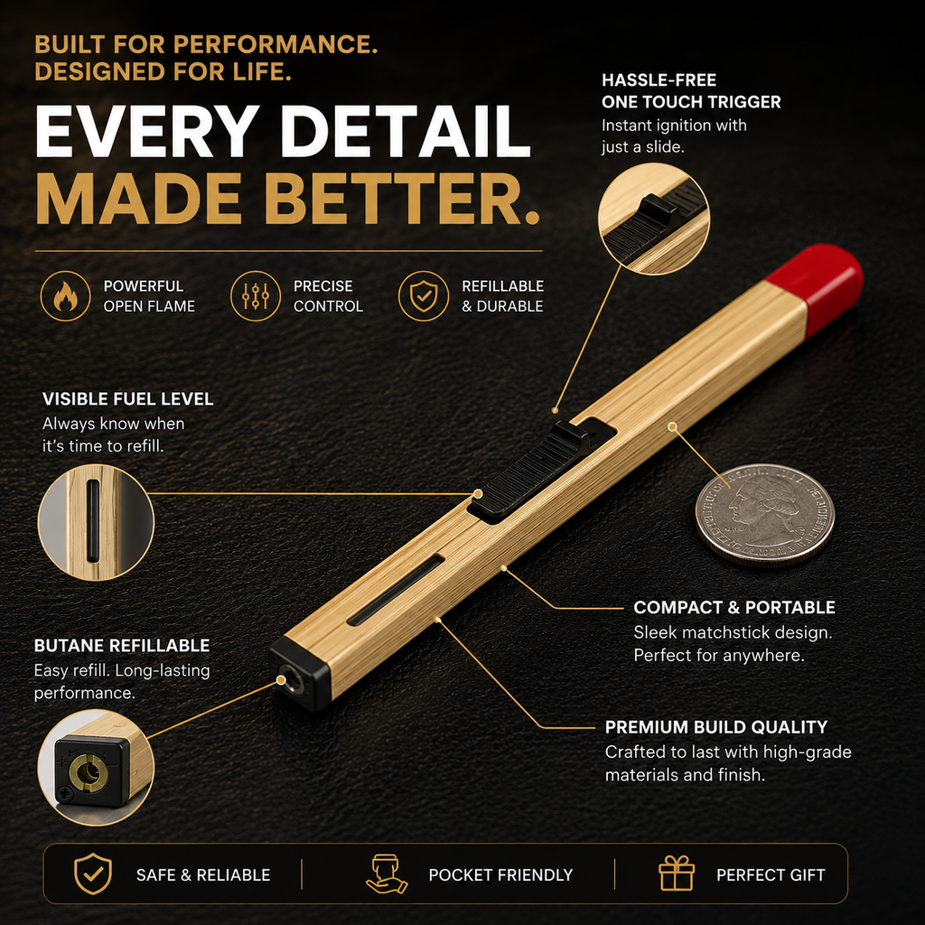 WIXO™ | Refillable Matchstick Lighter