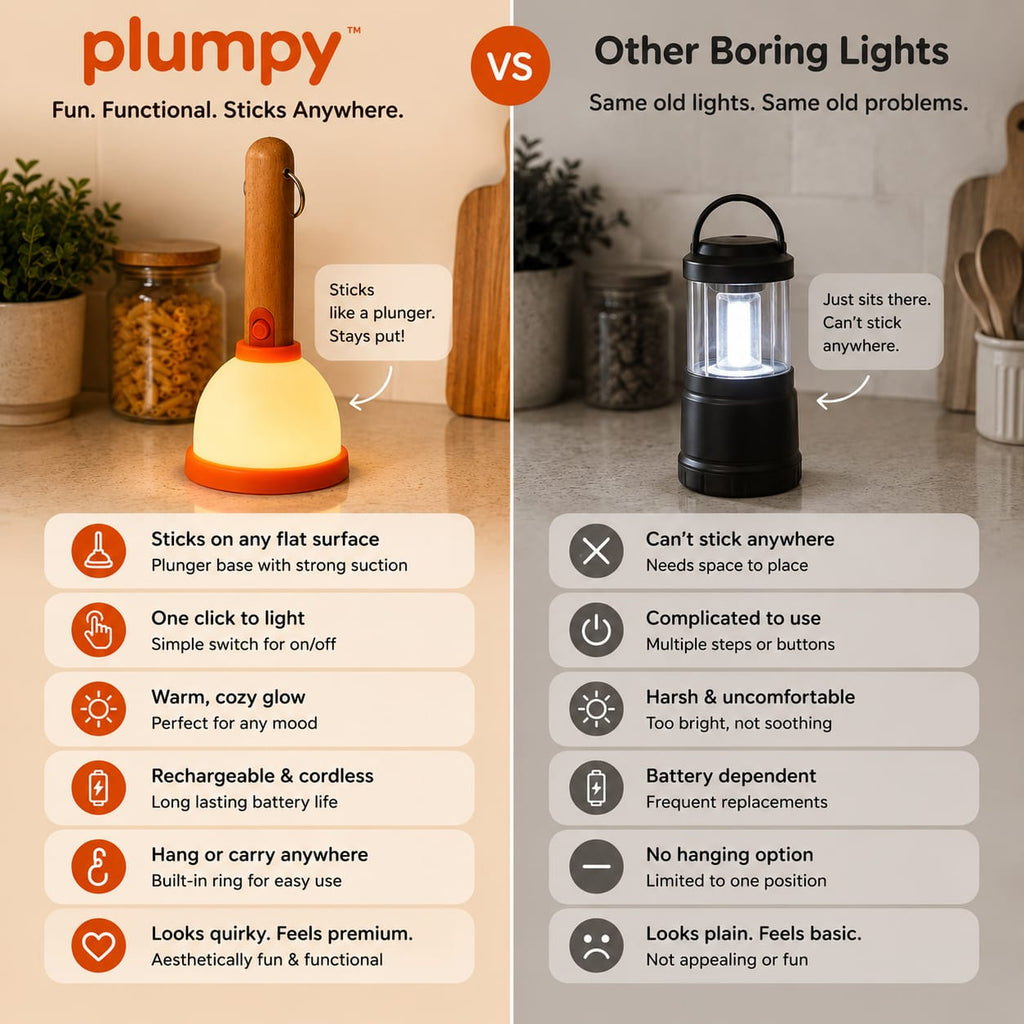 Plumpy™ | The Hilariously Cute Plunger Night Light